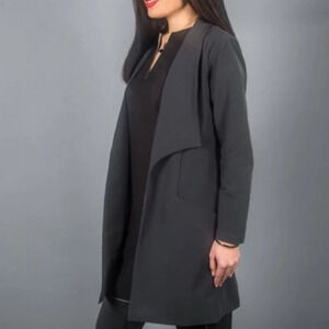 Betabrand Gray Travel Dress Suit Jacket S